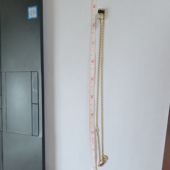 Michael Kors Gold Baguette & Pave Barrel Pendant Mkj3843710 Necklace - Picture 8 of 10